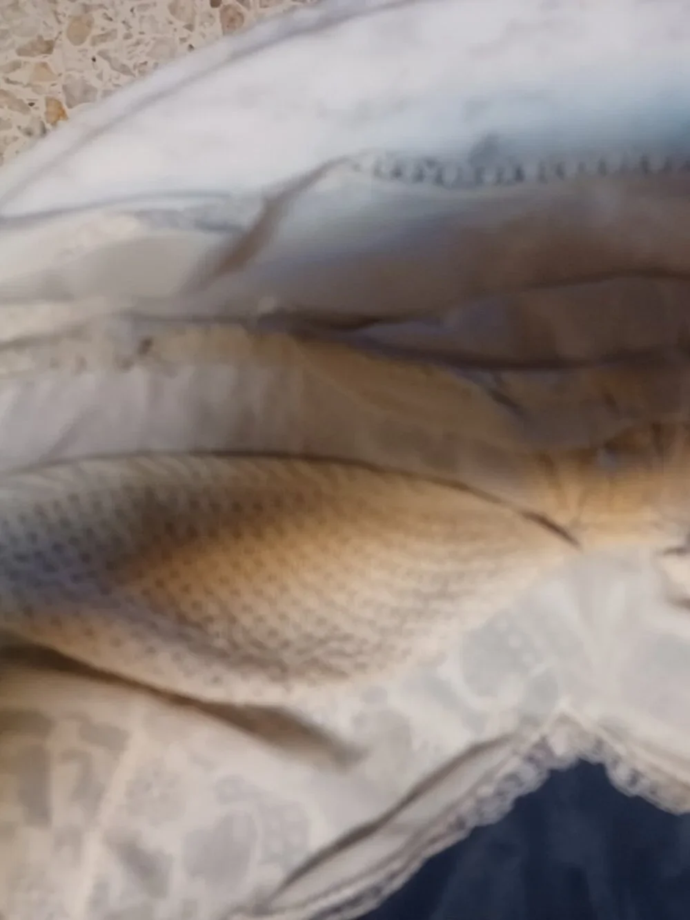 Vintage Vanity Fair Women's Full Slip SZ 32 Cream & Navy - Picture 5 of 9